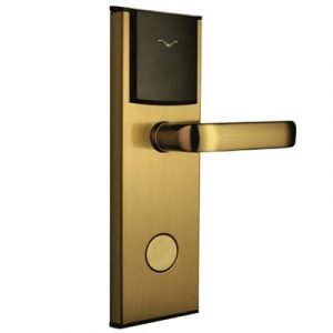 Electronic Hotel Door Lock With RFID Card Access Control Gold
