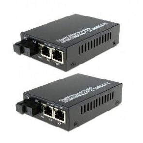 DEMC-FE-SM1F2E-R/T | 2 x 10/100 Single Fiber Single Mode 20Km Media Converter