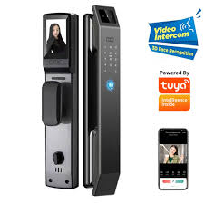 Lentric LT-F7-Face | Tuya WIFI Intelligent Fingerprint/Card/Password/ 3D Face Recognition Smart Lock with Camera
