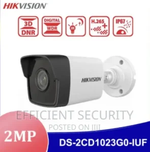 Hikvision DS-2CD1023G0-IUF | 2MP IR Network POE Bullet Camera 1080P IR30m with Built-In Microphone
